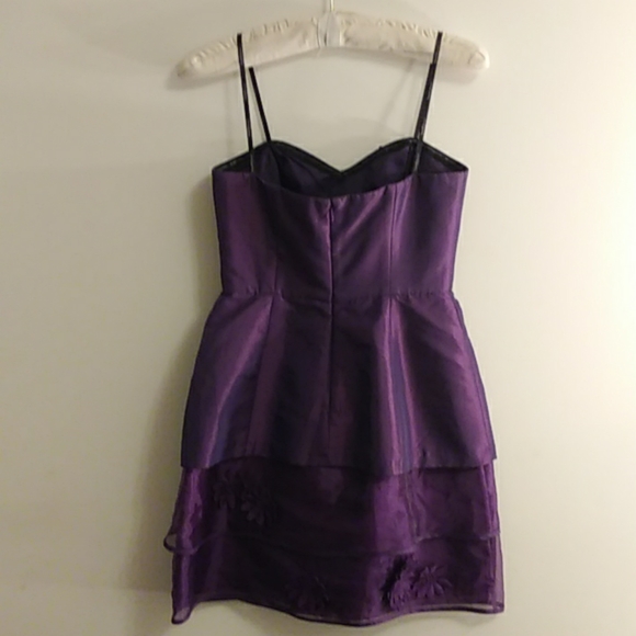 Laundry by Design purple flower applique dress 0 - Picture 6 of 8